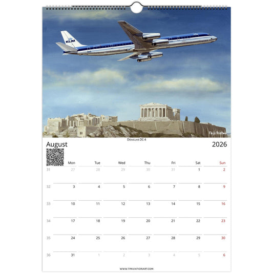 Thijs Postma - Aviation Art Calendar 2026 - Douglas Collection Calendar TP Aviation Art 