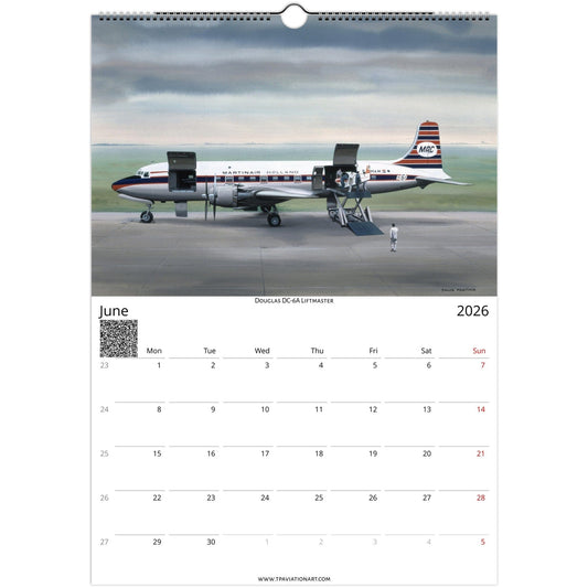 Thijs Postma - Aviation Art Calendar 2026 - Martinair Collection Calendar TP Aviation Art 