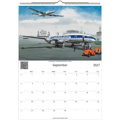 Thijs Postma - Aviation Art Calendar 2027 - Constellation Collection Calendar TP Aviation Art 