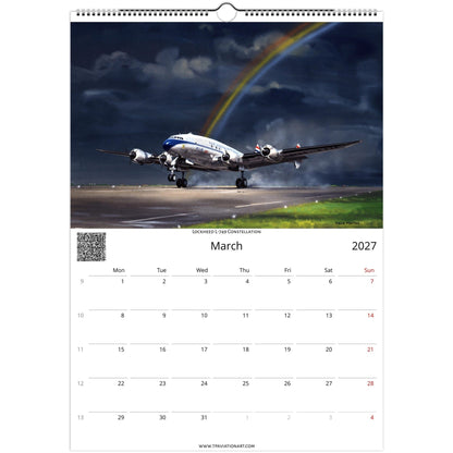 Thijs Postma - Aviation Art Calendar 2027 - Constellation Collection Calendar TP Aviation Art 