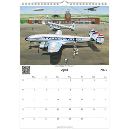 Thijs Postma - Aviation Art Calendar 2027 - Constellation Collection Calendar TP Aviation Art 
