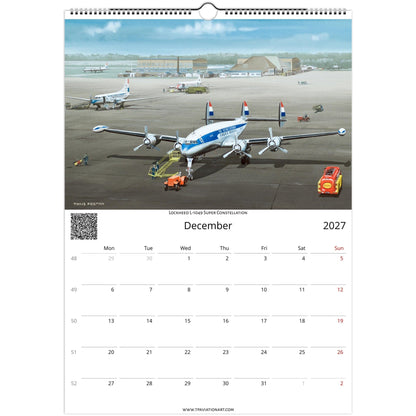 Thijs Postma - Aviation Art Calendar 2027 - Constellation Collection Calendar TP Aviation Art 