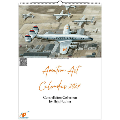 Thijs Postma - Aviation Art Calendar 2027 - Constellation Collection Calendar TP Aviation Art A3 (29.7 x 42 cm) 