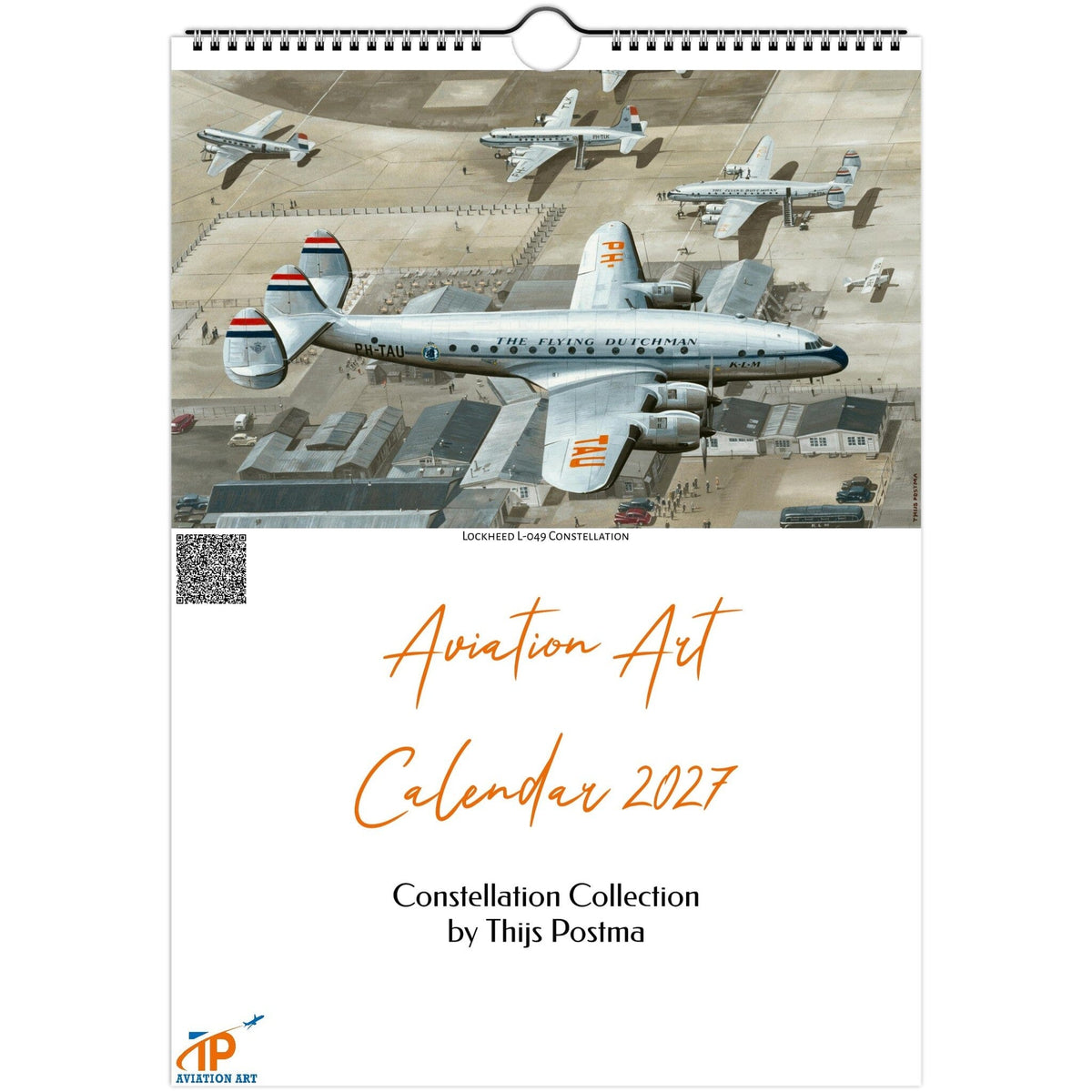 Thijs Postma - Aviation Art Calendar 2027 - Constellation Collection Calendar TP Aviation Art A4 (21 x 29.7 cm) 