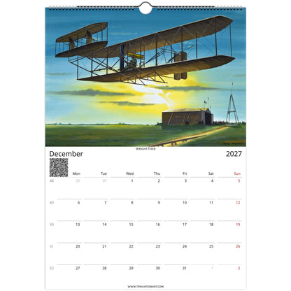 Thijs Postma - Aviation Art Calendar 2027 - Pioneers Of Flight Selection Calendar TP Aviation Art 
