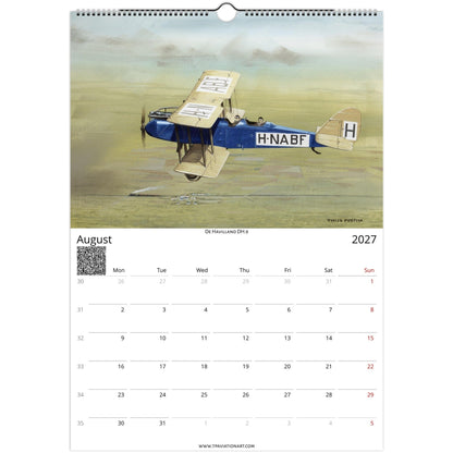Thijs Postma - Aviation Art Calendar 2027 - Pioneers Of Flight Selection Calendar TP Aviation Art 