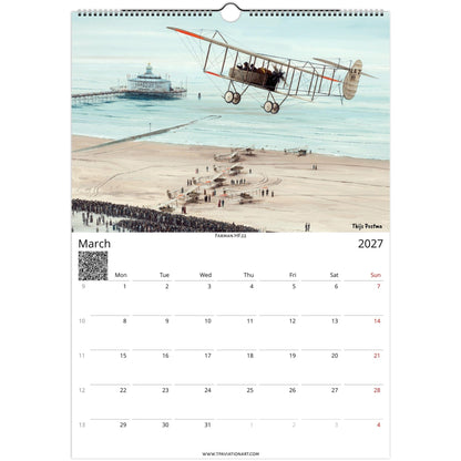 Thijs Postma - Aviation Art Calendar 2027 - Pioneers Of Flight Selection Calendar TP Aviation Art 