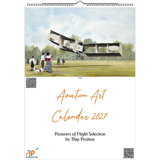 Thijs Postma - Aviation Art Calendar 2027 - Pioneers Of Flight Selection Calendar TP Aviation Art A3 (29.7 x 42 cm) 