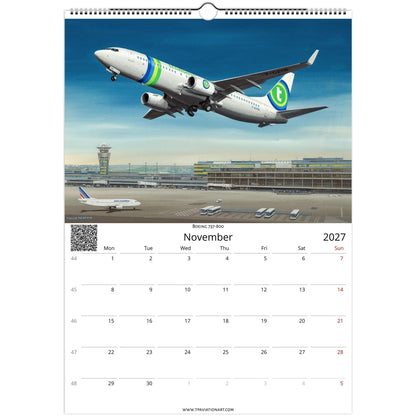 Thijs Postma - Aviation Art Calender 2027 - Transavia Collection Calendar TP Aviation Art 