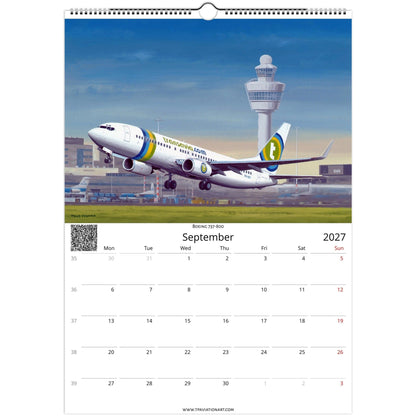 Thijs Postma - Aviation Art Calender 2027 - Transavia Collection Calendar TP Aviation Art 