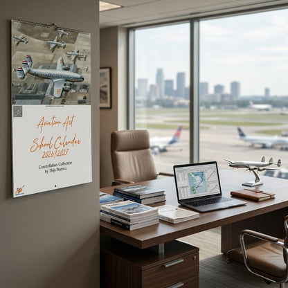Thijs Postma - Aviation Art School Calendar 2026/2027 - Constellation Collection Calendar TP Aviation Art 
