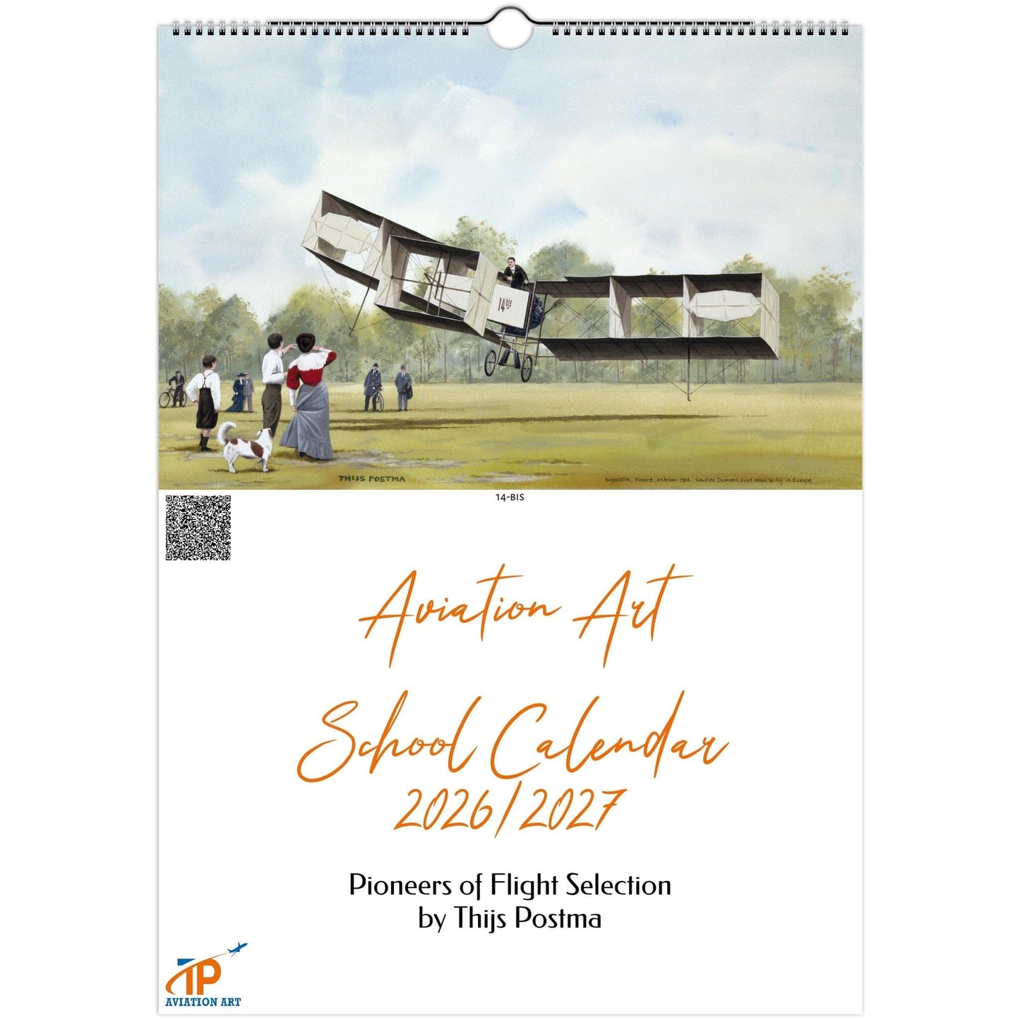 Thijs Postma - Aviation Art School Calendar 2026/2027 - Pioneers Of Flight Selection Calendar TP Aviation Art 