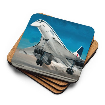Thijs Postma - Coaster - Aerospatiale-BAe Concorde Taking Off Coasters TP Aviation Art 