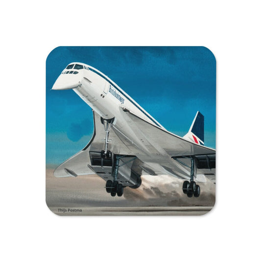 Thijs Postma - Coaster - Aerospatiale-BAe Concorde Taking Off Coasters TP Aviation Art 
