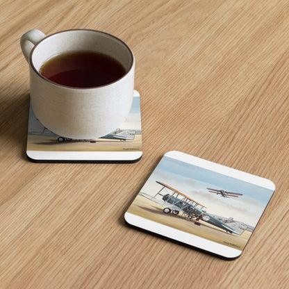 Thijs Postma - Coaster - Boeing 40 Getting Aboard Coasters TP Aviation Art 