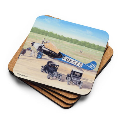 Thijs Postma - Coaster - Fokker F.7/3m During Ford Reliability Tour Coasters TP Aviation Art 