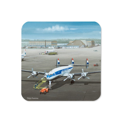 Thijs Postma - Coaster - Lockheed L-1049 Super Constellation PH-LKC 1965 Coasters TP Aviation Art 