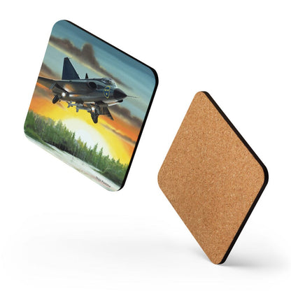 Thijs Postma - Coaster - SAAB J-35 Draken Coasters TP Aviation Art 