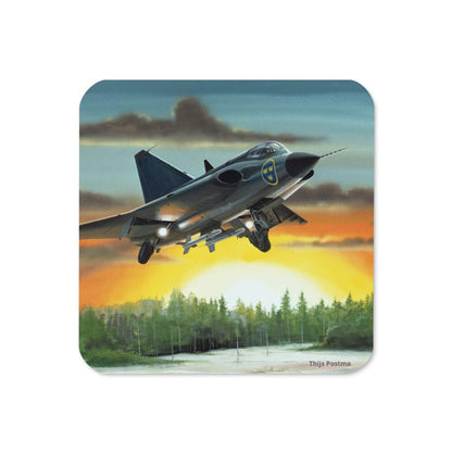 Thijs Postma - Coaster - SAAB J-35 Draken Coasters TP Aviation Art 