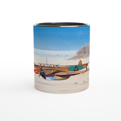 Thijs Postma - Mug - Messerschmitt Bf 110 Iraq - Ceramic 11oz Mugs TP Aviation Art 