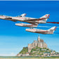 Thijs Postma - Original Painting - Dassault Mystère IV Patrouille de France Original Painting TP Aviation Art 