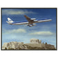 Thijs Postma - Poster - 1967 Douglas DC-8-63 Acropolis - Metal Frame Poster - Metal Frame TP Aviation Art 45x60 cm / 18x24″ 