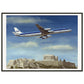 Thijs Postma - Poster - 1967 Douglas DC-8-63 Acropolis - Metal Frame Poster - Metal Frame TP Aviation Art 50x70 cm / 20x28″ 