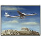 Thijs Postma - Poster - 1967 Douglas DC-8-63 Acropolis - Metal Frame Poster - Metal Frame TP Aviation Art 60x80 cm / 24x32″ 
