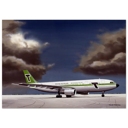 Thijs Postma - Poster - Airbus A300 Transavia Poster Only TP Aviation Art 50x70 cm / 20x28″ 