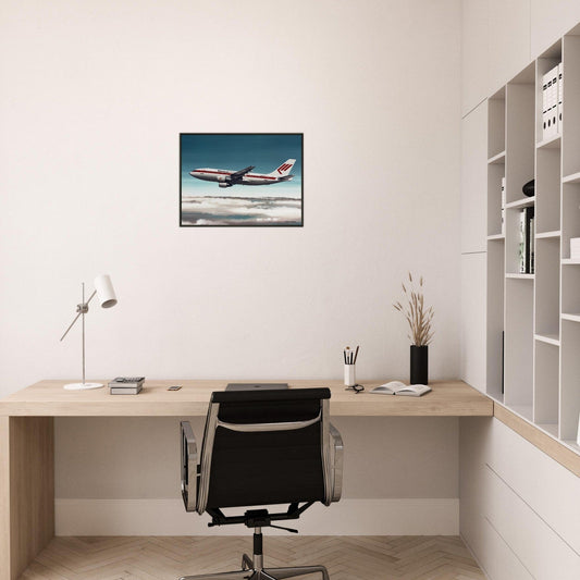 Thijs Postma - Poster - Airbus A310 Martinair - Metal Frame Poster - Metal Frame TP Aviation Art 