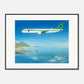 Thijs Postma - Poster - Airbus A321neo Transavia - Metal Frame Poster - Metal Frame TP Aviation Art 60x80 cm / 24x32″ 
