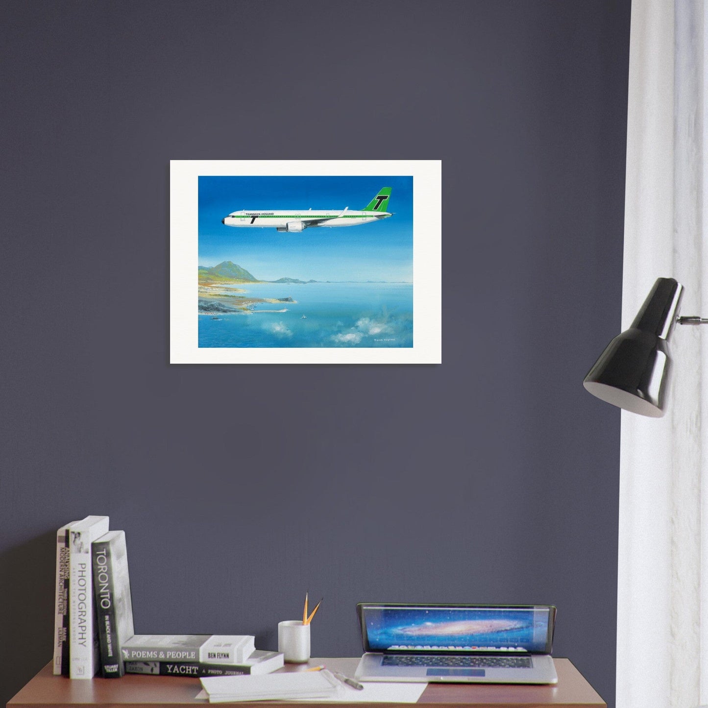 Thijs Postma - Poster - Airbus A321neo Transavia Poster Only TP Aviation Art 