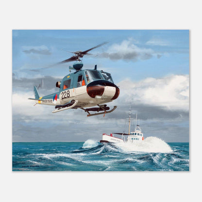 Thijs Postma - Poster - Augusta-Bell 204 MLD Poster Only TP Aviation Art 40x50 cm / 16x20″ 