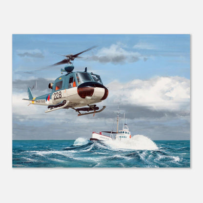 Thijs Postma - Poster - Augusta-Bell 204 MLD Poster Only TP Aviation Art 45x60 cm / 18x24″ 