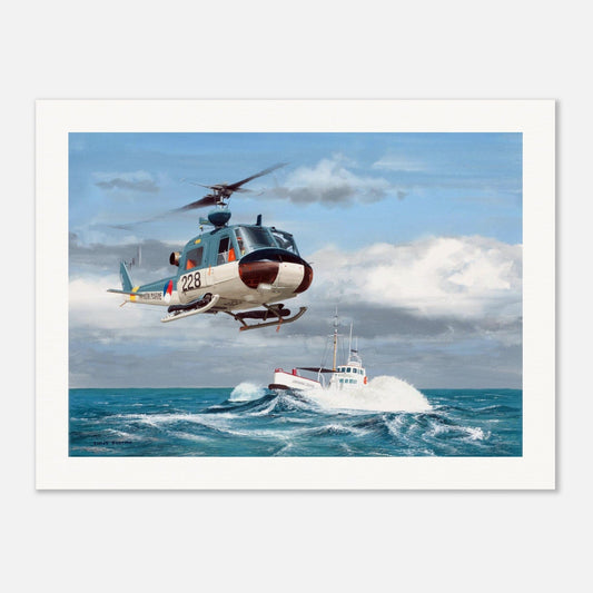 Thijs Postma - Poster - Augusta-Bell 204 MLD Poster Only TP Aviation Art 60x80 cm / 24x32″ 