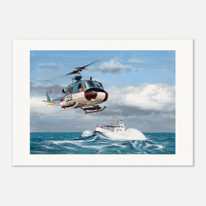 Thijs Postma - Poster - Augusta-Bell 204 MLD Poster Only TP Aviation Art 70x100 cm / 28x40″ 