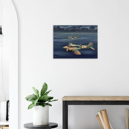 Thijs Postma - Poster - Avro Anson Over Irish Sea Poster Only TP Aviation Art 