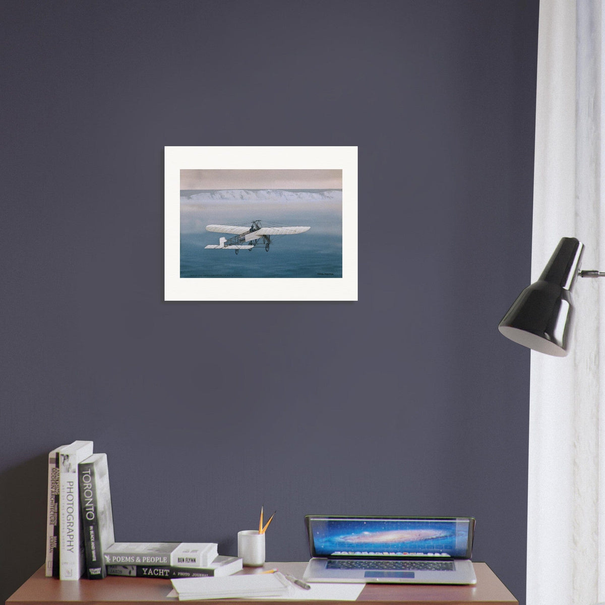 Thijs Postma - Poster - Blériot XI Over English Channel Poster Only TP Aviation Art 