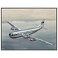 Thijs Postma - Poster - Boeing 377 Stratocruiser In The Far East - Metal Frame Poster - Metal Frame TP Aviation Art 60x80 cm / 24x32″ 