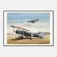 Thijs Postma - Poster - Boeing 40 Getting Aboard - Metal Frame Poster - Metal Frame TP Aviation Art 70x100 cm / 28x40″ 