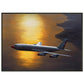 Thijs Postma - Poster - Boeing 707 Against The Sun - Metal Frame Poster - Metal Frame TP Aviation Art 50x70 cm / 20x28″ 
