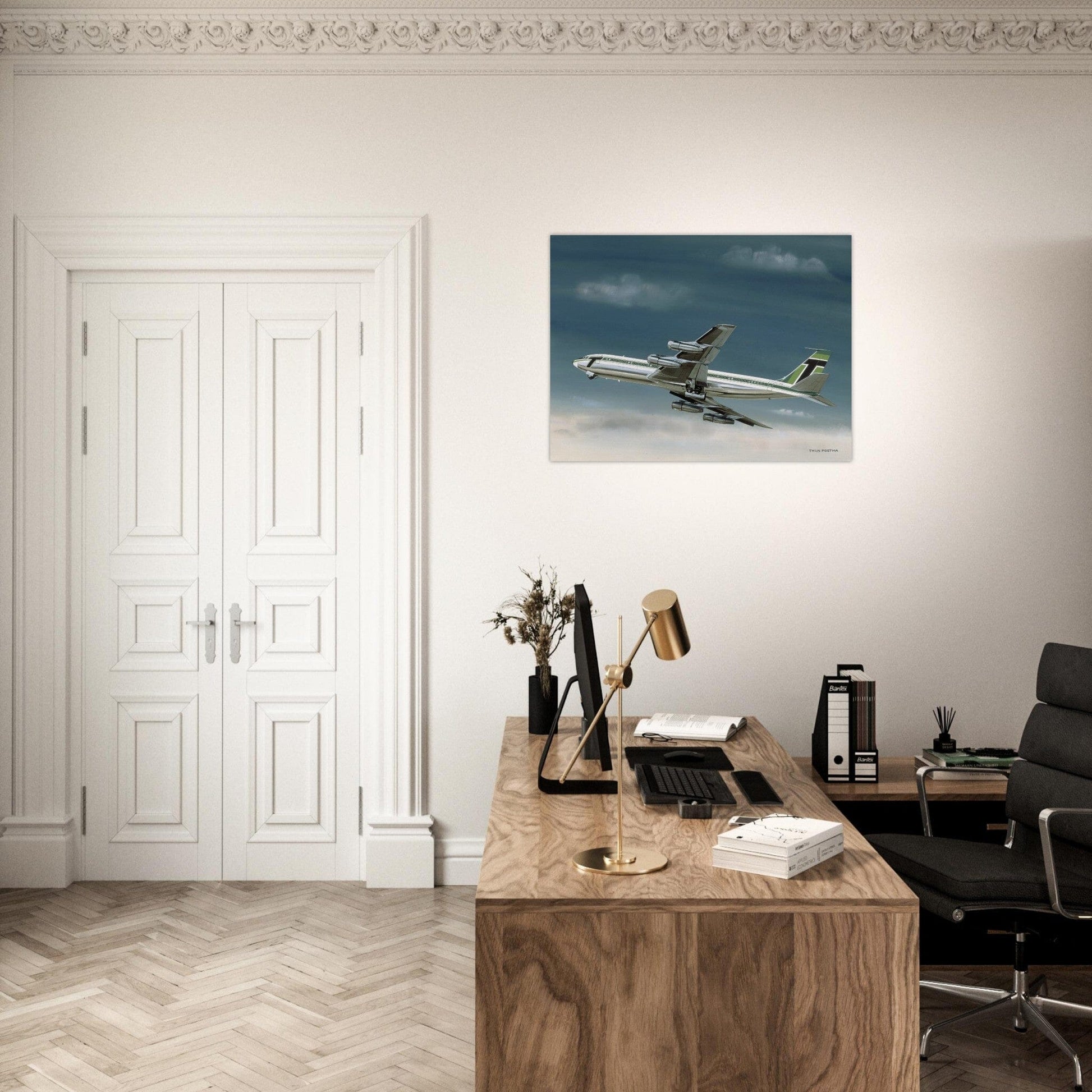 Thijs Postma - Poster - Boeing 707 Transavia Poster Only TP Aviation Art 