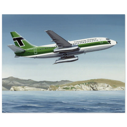 Thijs Postma - Poster - Boeing 737-200 Transavia Türkiye Poster Only TP Aviation Art 40x50 cm / 16x20″ 