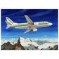 Thijs Postma - Poster - Boeing 737-300 Transavia Over Alps PH-HVN Poster Only TP Aviation Art 50x70 cm / 20x28″ 