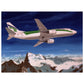 Thijs Postma - Poster - Boeing 737-300 Transavia Over Alps Poster Only TP Aviation Art 60x80 cm / 24x32″ 