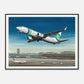 Thijs Postma - Poster - Boeing 737-800 Transavia Orly - Metal Frame Poster - Metal Frame TP Aviation Art 60x80 cm / 24x32″ 