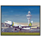 Thijs Postma - Poster - Boeing 737-800 Transavia Schiphol Airport - Metal Frame Poster - Metal Frame TP Aviation Art 45x60 cm / 18x24″ 