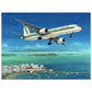 Thijs Postma - Poster - Boeing 757 Transavia - Greek Village Poster Only TP Aviation Art 45x60 cm / 18x24″ 