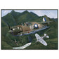Thijs Postma - Poster - CA-13 Boomerang On Patrol - Metal Frame Poster - Metal Frame TP Aviation Art 70x100 cm / 28x40″ 
