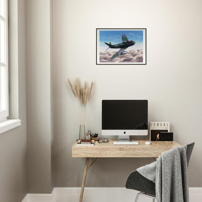 Thijs Postma - Poster - Canadair Sabre Mk.5 Luftwaffe - Metal Frame Poster - Metal Frame TP Aviation Art 